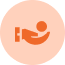 Helping hands icon